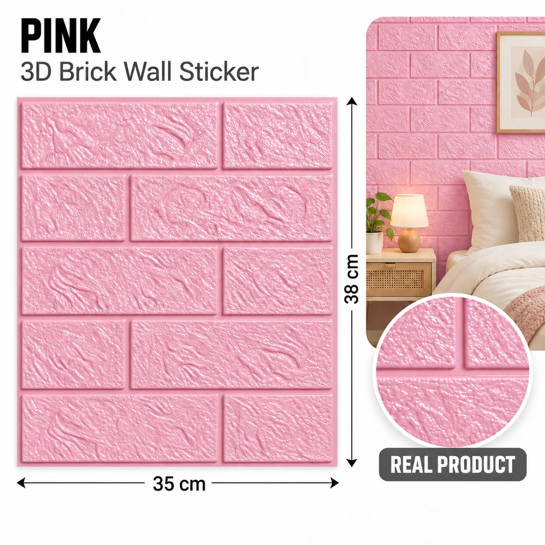 Pastel Brick Panels; supplied product application or texture reference